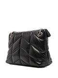 Saint Laurent Quilted Logo Plaque Shoulder Bag — Same as shown — Size One Size — Back View