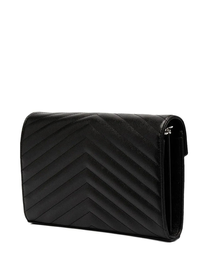 Saint Laurent Cassandre Leather Shoulder Bag — Same as shown — Size One Size — Side View