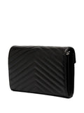 Saint Laurent Cassandre Leather Shoulder Bag — Same as shown — Size One Size — Side View
