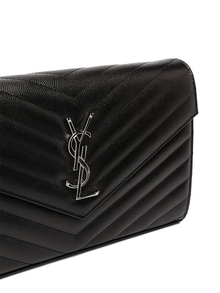 Saint Laurent Cassandre Leather Shoulder Bag — Same as shown — Size One Size — Top View
