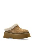 Coach Monogram Suede Mules — Light Brown — Size US M 3.5 - US W 5 — Side View