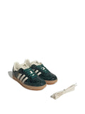adidas Samba Cream White/Collegiate Green Sneakers — Dark Green — Size US M 8.5 - US W 10 — Detail View