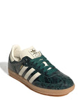 adidas Samba Cream White/Collegiate Green Sneakers — Dark Green — Size US M 8.5 - US W 10 — Side View