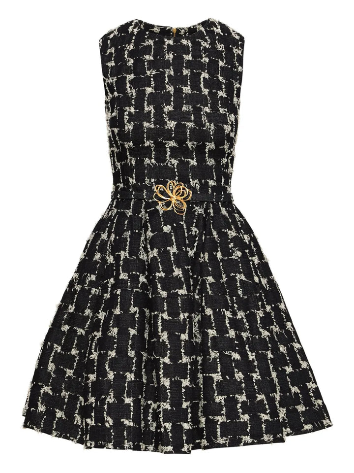 Oscar De La Renta Woven Jacquard Mini Dress — Same as shown — Size XS — Front View