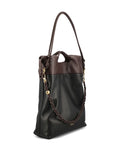 Loewe Chain Detail Leather Shoulder Bag — Same as shown — Size One Size — Back View