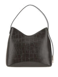Osoi Crocodile Effect Leather Shoulder Bag — Same as shown — Size One Size — Front View
