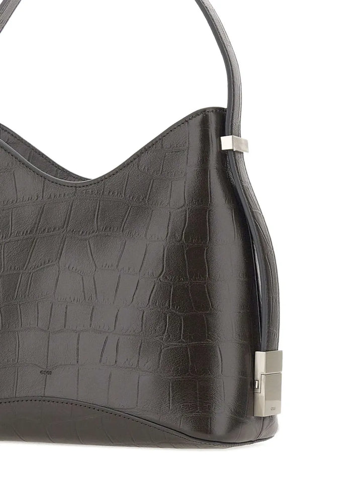 Osoi Crocodile Effect Leather Shoulder Bag — Same as shown — Size One Size — Top View