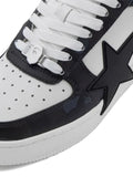 A Bathing Ape?Star-Appliqu?Sneakers — Black — Size US M 3.5 - US W 5 — Back View