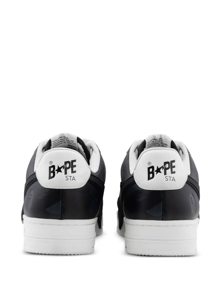 A Bathing Ape?Star-Appliqu?Sneakers — Black — Size US M 3.5 - US W 5 — Side View