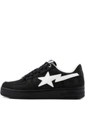 A Bathing Ape?Star-Appliqu?Sneakers — Black — Size US M 3.5 - US W 5 — Front View