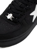 A Bathing Ape?Star-Appliqu?Sneakers — Black — Size US M 3.5 - US W 5 — Back View