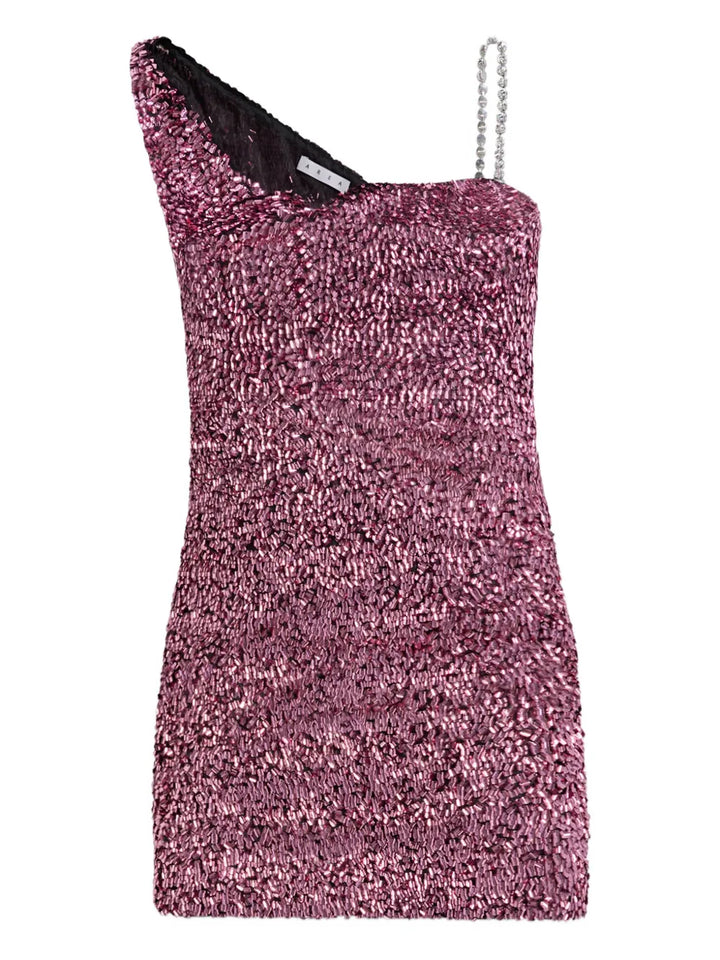 Area Crystal Strap Sequin Mini Dress — Same as shown — Size XS — Front View
