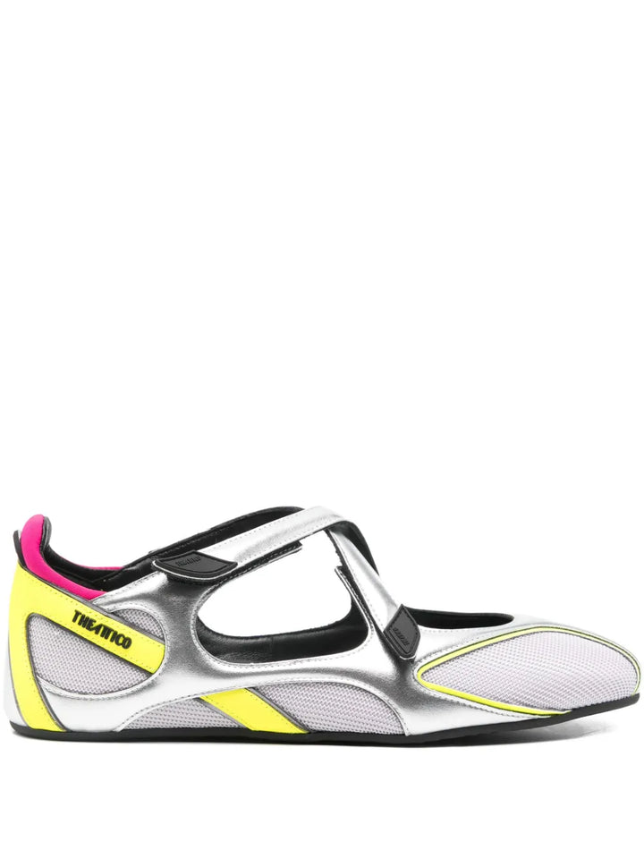 The Attico Cut-Out Floor — Grey — Size US M 3.5 - US W 5 — Front View
