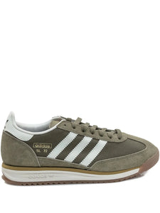 adidas Sl72 Rs Lace-Up Sneakers — Olive Green — Size US M 9 - US W 10.5 — Front View