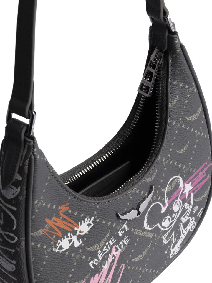 Zadigvoltaire X Humberto Cruz Night Out Monogram Shoulder Bag — Same as shown — Size One Size — Top View