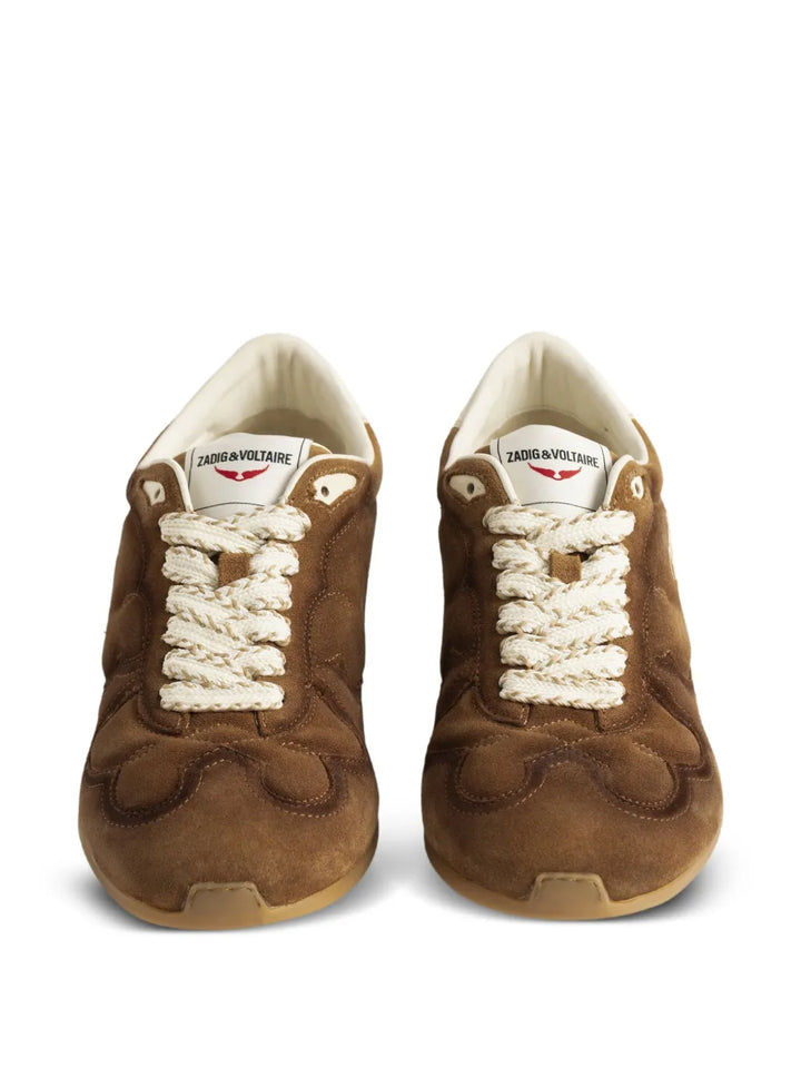 Zadig&Voltaire Dance Suede — Brown — Size US M 3.5 - US W 5 — Back View