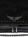 Zadigvoltaire Rocky Ii Studs Leather Shoulder Bag — Same as shown — Size One Size — Top View