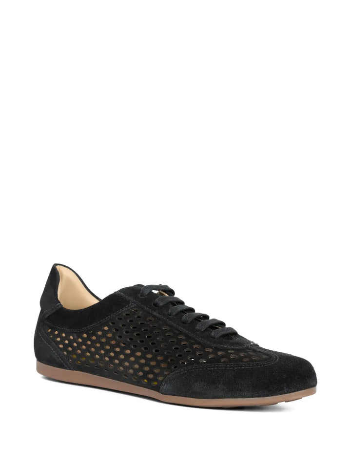 Sarah Chofakian Gelato Perforated — Black — Size US M 3.5 - US W 5 — Side View