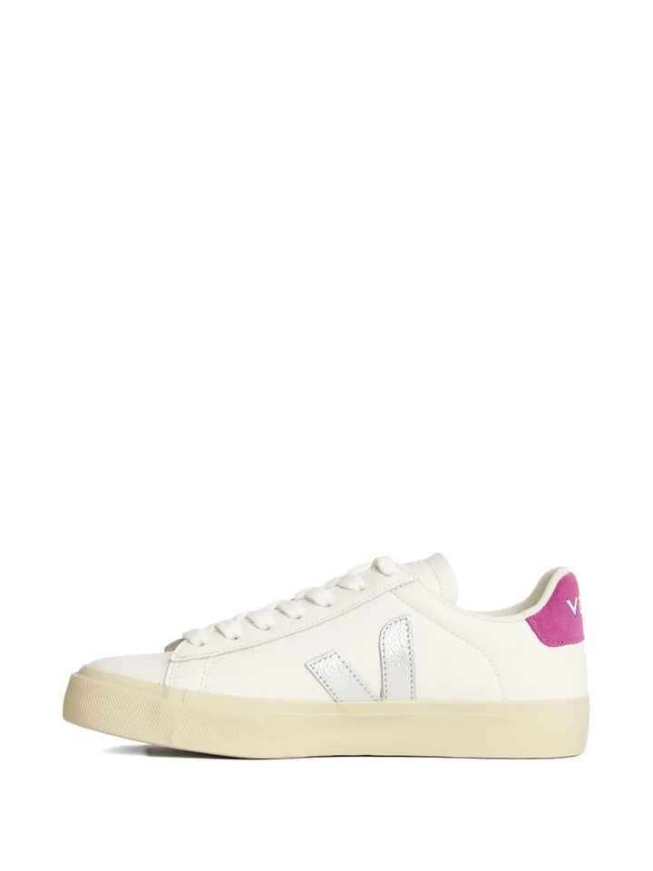 VEJA Logo Leather — White — Size US M 3.5 - US W 5 — Back View