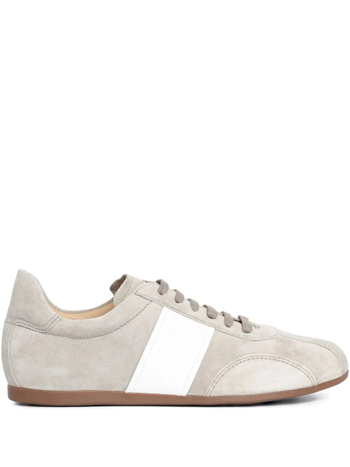 Sarah Chofakian Mochi Striped — Beige — Size US M 3.5 - US W 5 — Front View