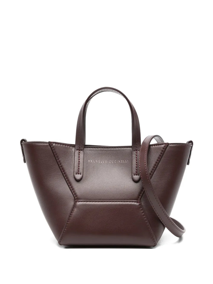 Brunello Cucinelli Top Handle Tote Bag — Same as shown — Size One Size — Front View