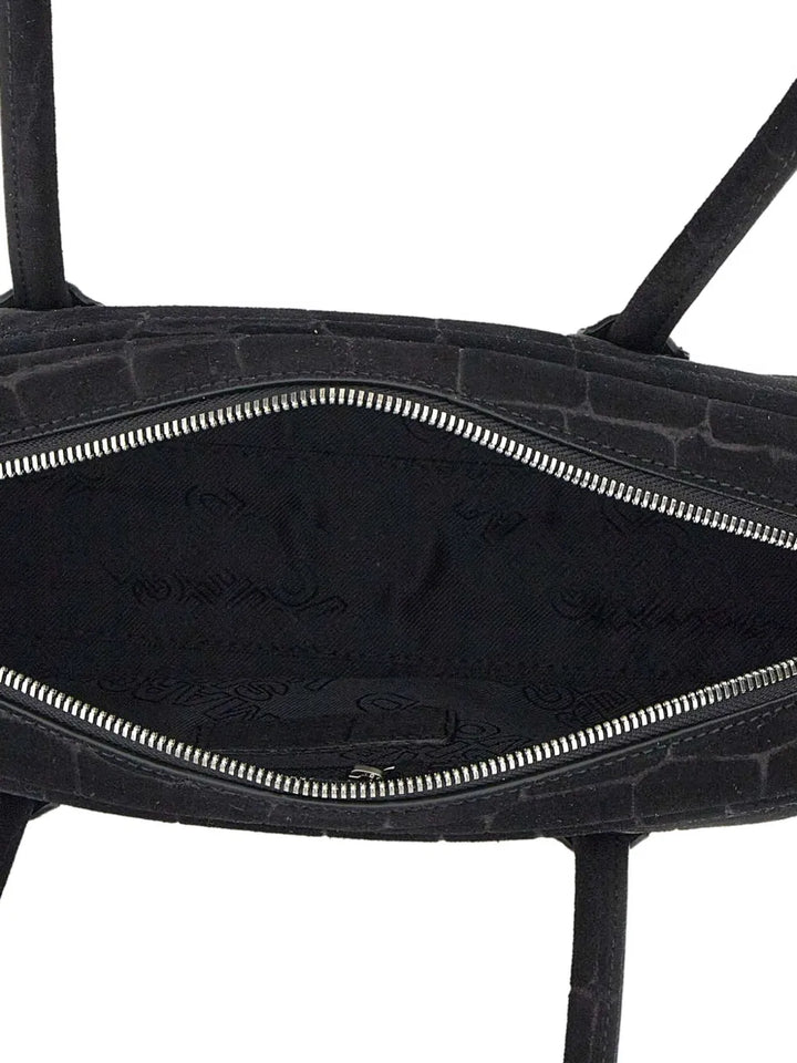 Marge Sherwood Soft Boston Croc Effect Suede Shoulder Bag — Same as shown — Size One Size — Top View