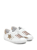 2 Star Prime Star Lace-Up Sneakers — White — Size US M 3.5 - US W 5 — Side View