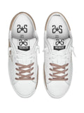 2 Star Prime Star Lace-Up Sneakers — White — Size US M 3.5 - US W 5 — Top View