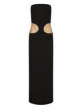 Christopher Esber Borough Gown Dress — Black — Size S — Front View