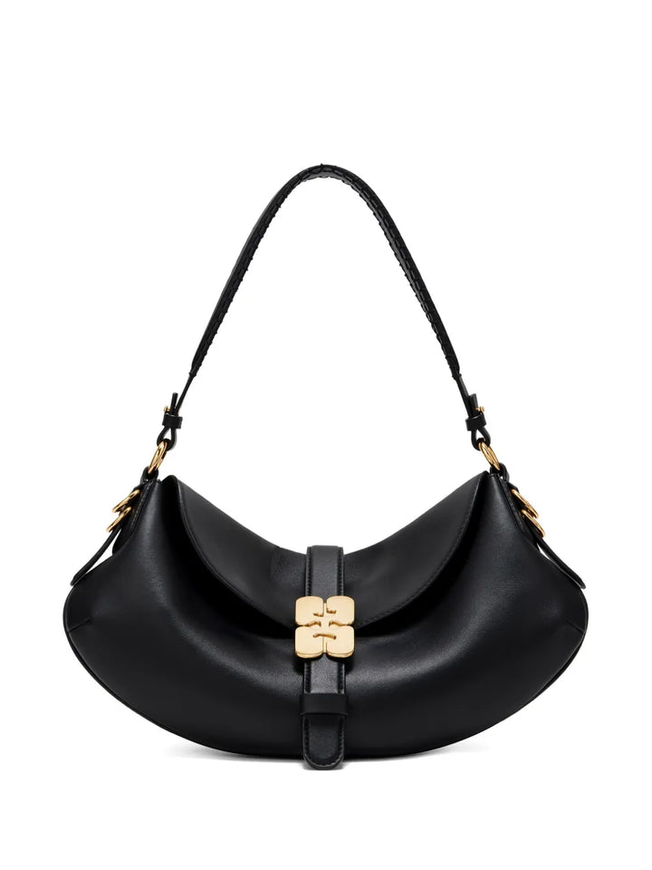 Ganni Buckle Shoulder Bag — Same as shown — Size One Size — Front View