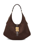 Ganni Logo Plaque Shoulder Bag — Same as shown — Size One Size — Front View