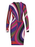 Pucci Long Sleeve Swirl Pattern Dress — Same as shown — Size XS — Front View