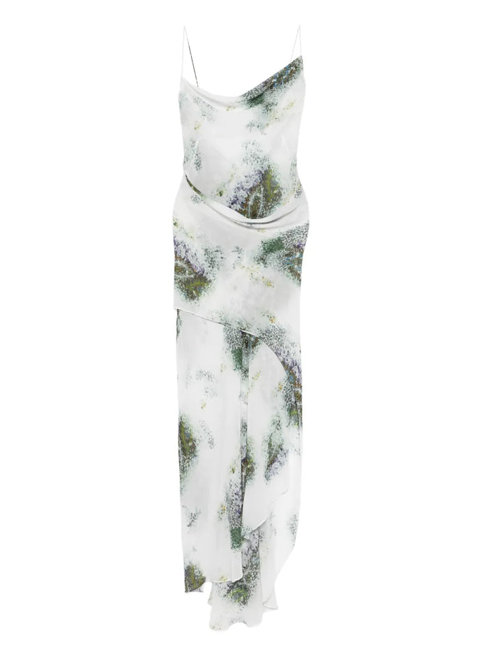 Christopher Esber Cowl Neck Slip Maxi Dress — White — Size XS — Front View