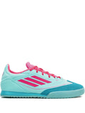 adidas F50 Messi Freestyle 3-Stripes Futsal Sneakers — Light Blue — Size US M 10.5 - US W 12 — Front View