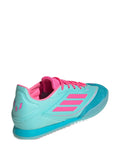adidas F50 Messi Freestyle 3-Stripes Futsal Sneakers — Light Blue — Size US M 10.5 - US W 12 — Side View