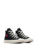 Comme Des Gar ns Play x Converse Chuck 70 Hi Logo-Print — Black — Size US M 3.5 - US W 5 — Side View