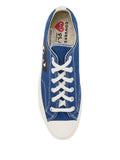 Comme Des Gar ns Play x Converse Chuck 70 Logo-Print — Blue — Size US M 3.5 - US W 5 — Back View