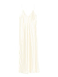 Khaite Taja Strap Maxi Dress — Yellow — Size XS — Front View