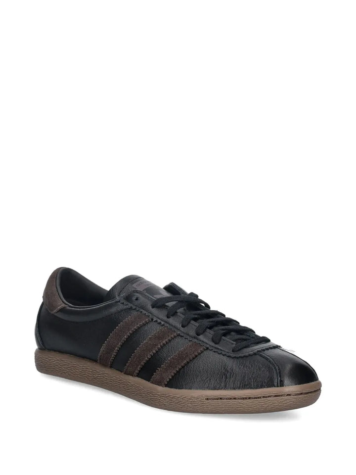 adidas Tobacco Three-Stripe Lace-Up — Black — Size US M 3.5 - US W 5 — Side View