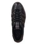 adidas Tobacco Three-Stripe Lace-Up — Black — Size US M 3.5 - US W 5 — Back View
