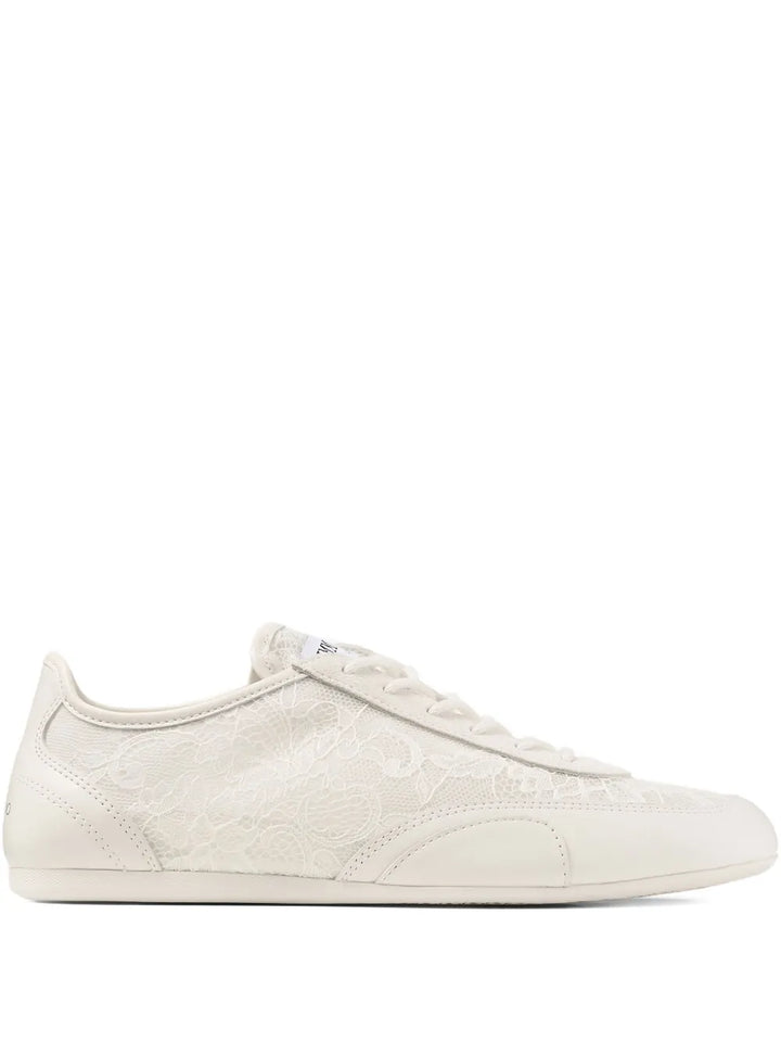 Jimmy Choo Lace Sunny — White — Size US M 3.5 - US W 5 — Front View