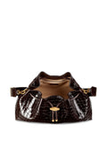 Jimmy Choo Medium Cinch Crocodile Effect Shoulder Bag — Same as shown — Size One Size — Back View