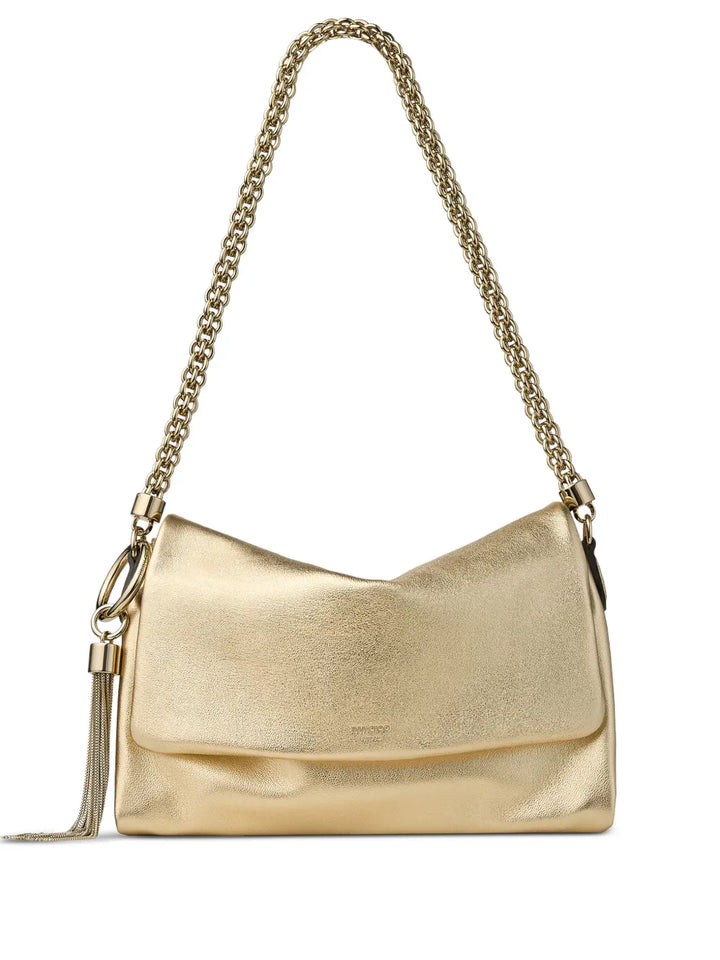Jimmy Choo Callie Flap Chain Shoulder Bag — Same as shown — Size One Size — Front View