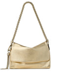 Jimmy Choo Callie Flap Chain Shoulder Bag — Same as shown — Size One Size — Front View
