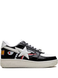A Bathing Ape?Shark Low-Top Sneakers — Black — Size US M 3.5 - US W 5 — Front View