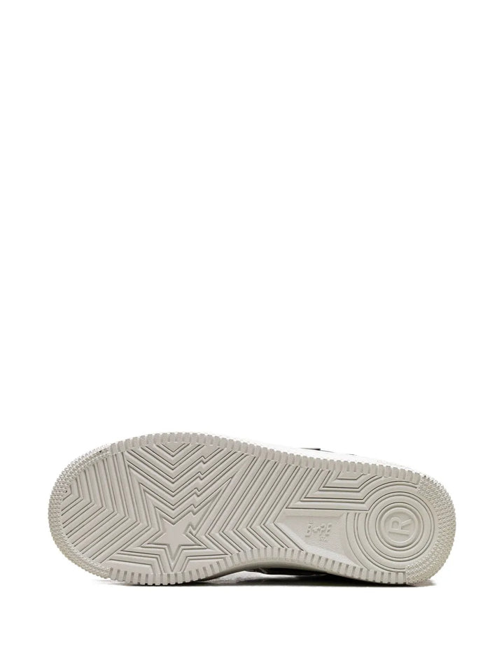 A Bathing Ape?Shark Low-Top Sneakers — Black — Size US M 3.5 - US W 5 — Detail View