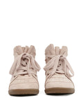 ISABEL MARANT 50Mm Scalloped Perforated Bobby — Pink — Size US M 3.5 - US W 5 — Top View