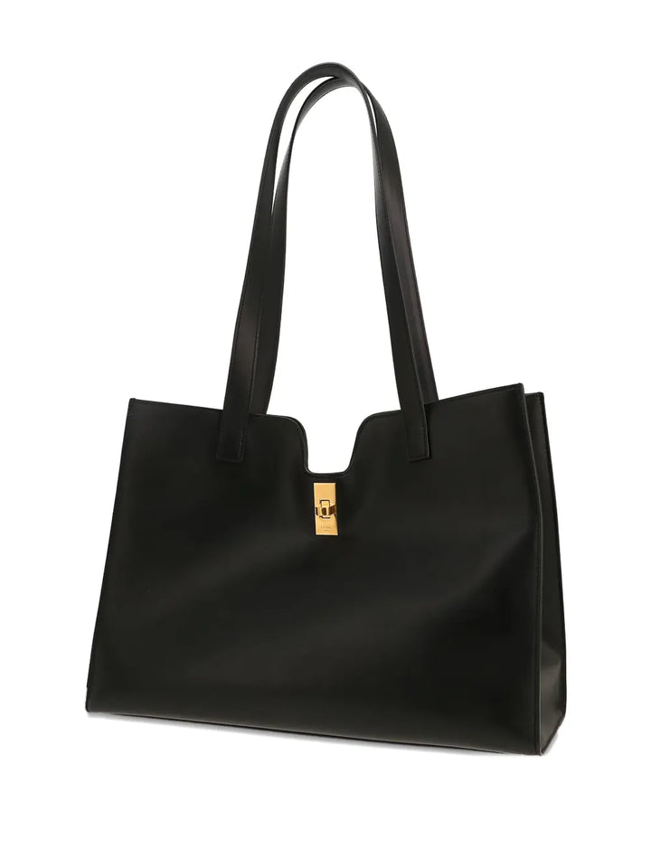 Celine Pre Owned 2020S Cabas 16 Leather Shoulder Bag — Same as shown — Size One Size — Back View