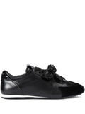 Kurt Geiger London Islington Bow Leather — Black — Size US M 3.5 - US W 5 — Front View