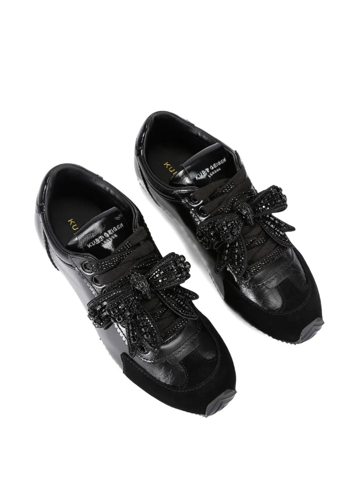 Kurt Geiger London Islington Bow Leather — Black — Size US M 3.5 - US W 5 — Side View